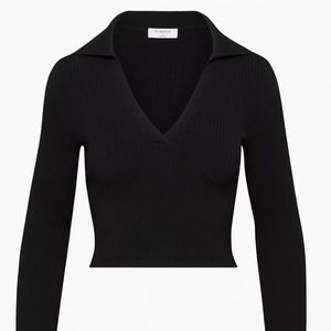 Babaton Sculpt Knit Polo Longsleeve